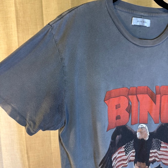 ANINE BING Vintage-Style Eagle Graphic Tee – Size S - Picture 4 of 10